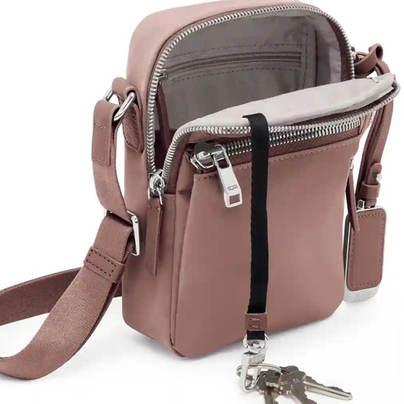 TUMI Persia Crossbody Bag Light Mauve NEW - Picture 3 of 5